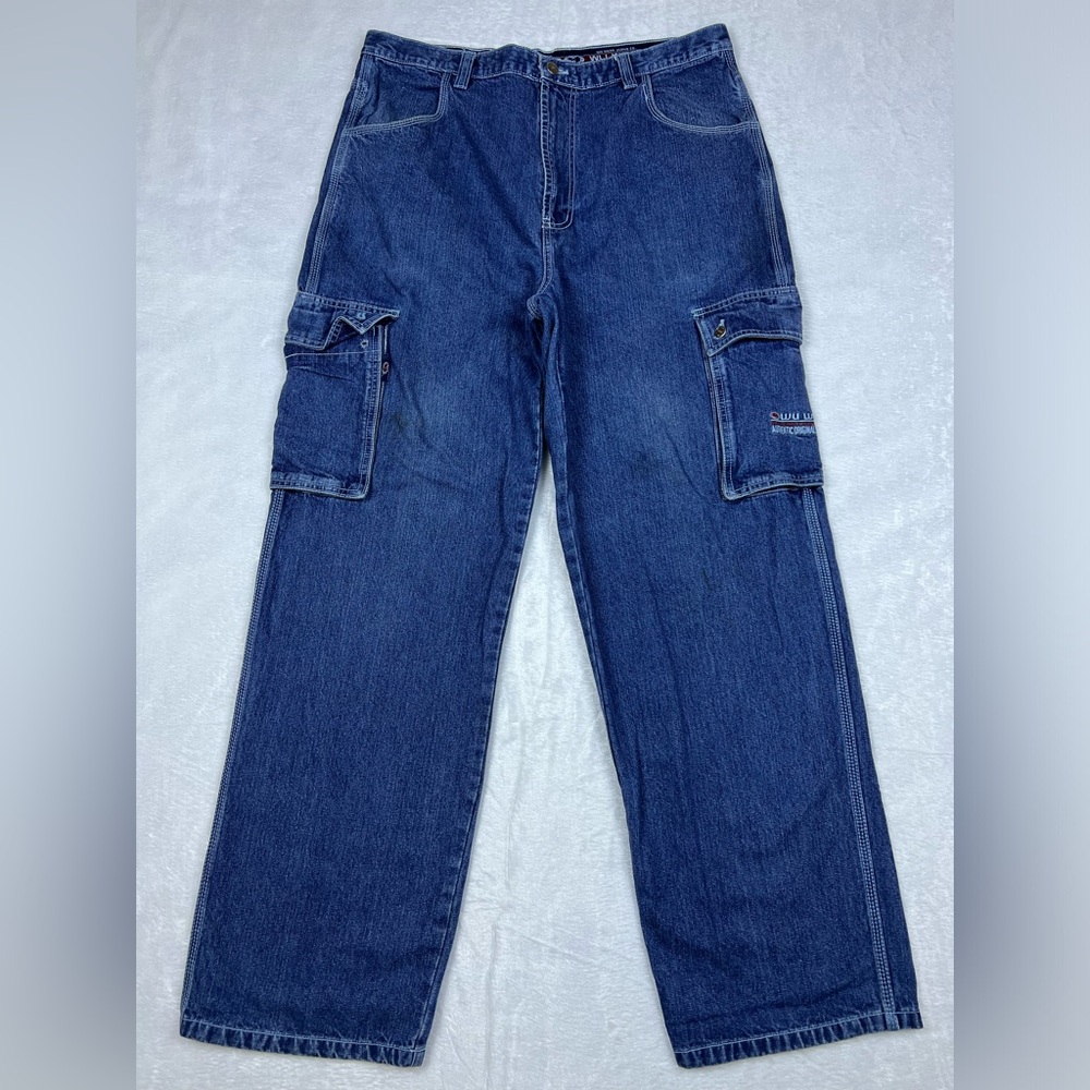 Vintage 1990s Wu Tang Wu Wear Cargo Denim Jeans 36x32